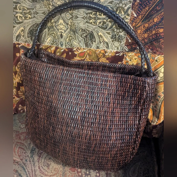 Desmo Handbags - Vintage Desmo Woven Leather Bag